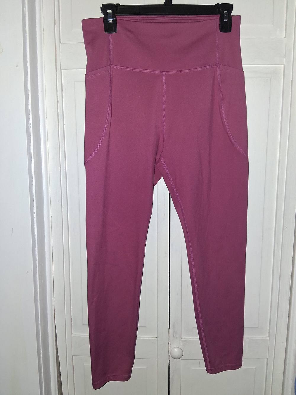 High-Waist Women's Leggings - Dusty Rose